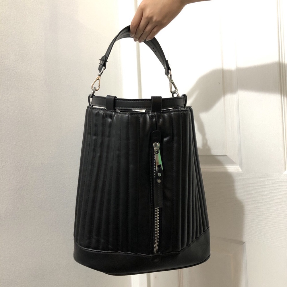 HOST PICK | Zara Black Faux Leather Bucket Bag